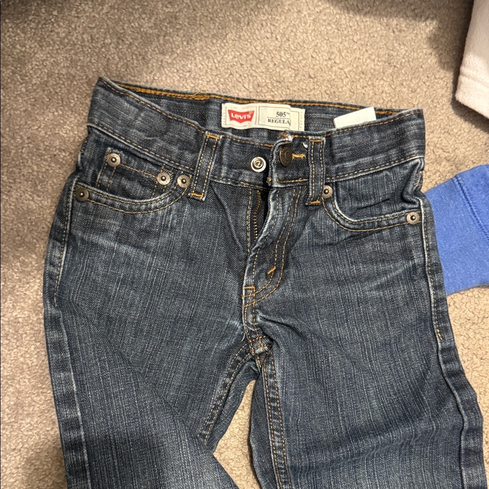 Levi's Boys Dark Wash Skinny Jeans